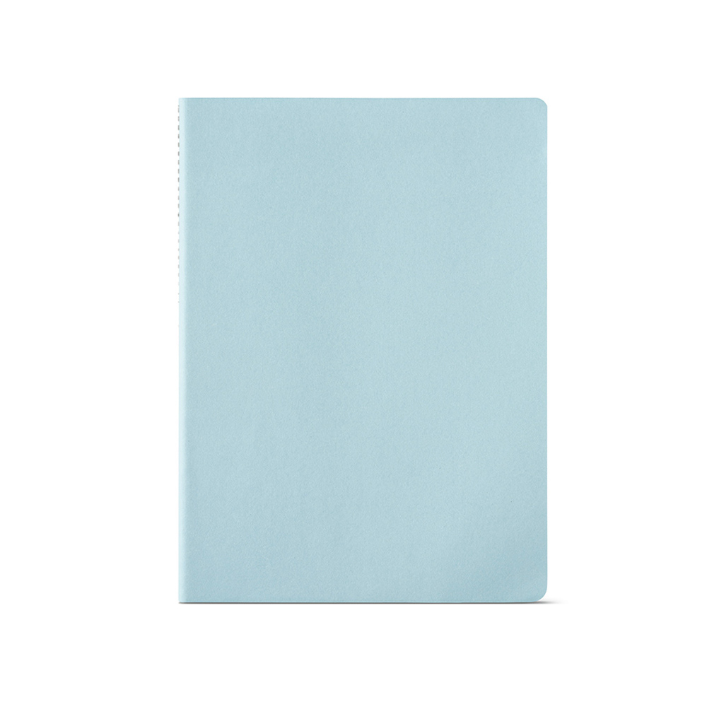 Carnet de notes carton recyclé A4 personnalisé Bronte Bleu pastel